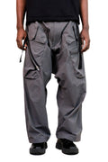Encapsulated Nylon Ultrawide Drawcord Cargo Trousers